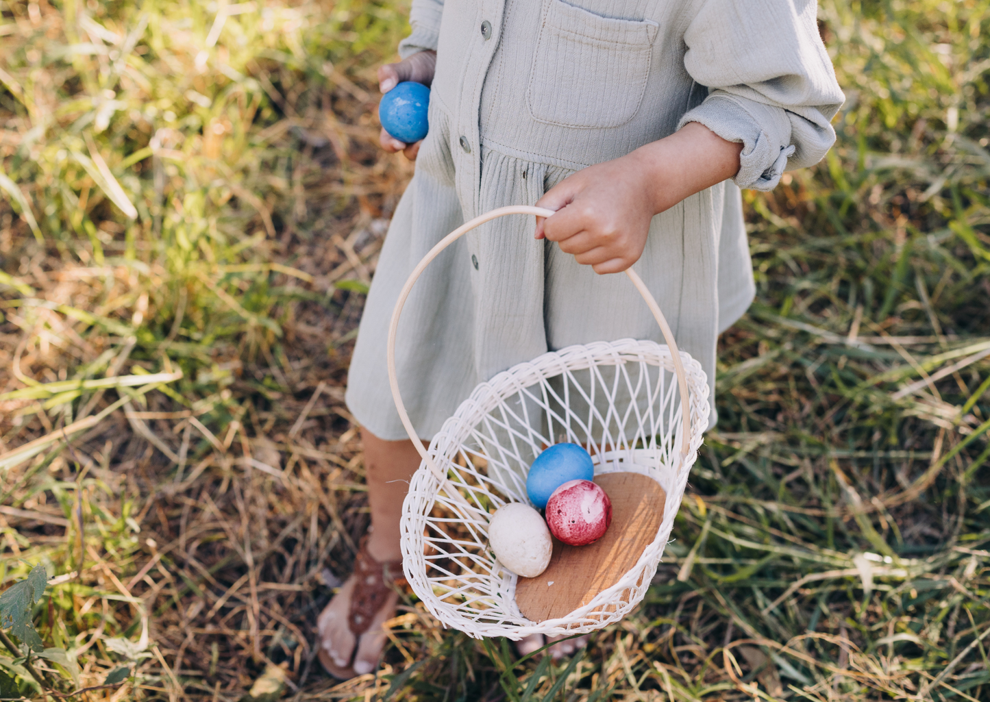 Mini Osterkarte Hasenspaziergang A7 | Geschenkanhänger Osterdeko