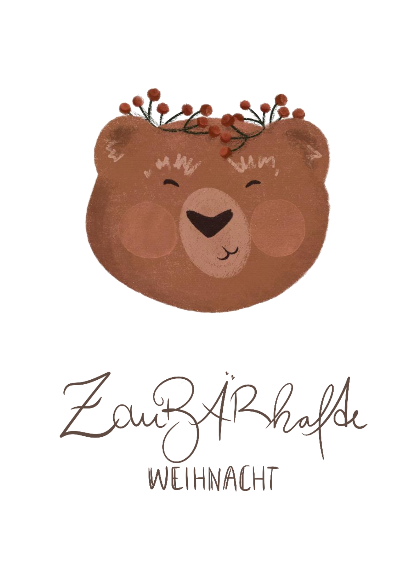 Nahaufnahme der Aquarell-Kreide-Zeichnung. Man sieht die schöne Struktur