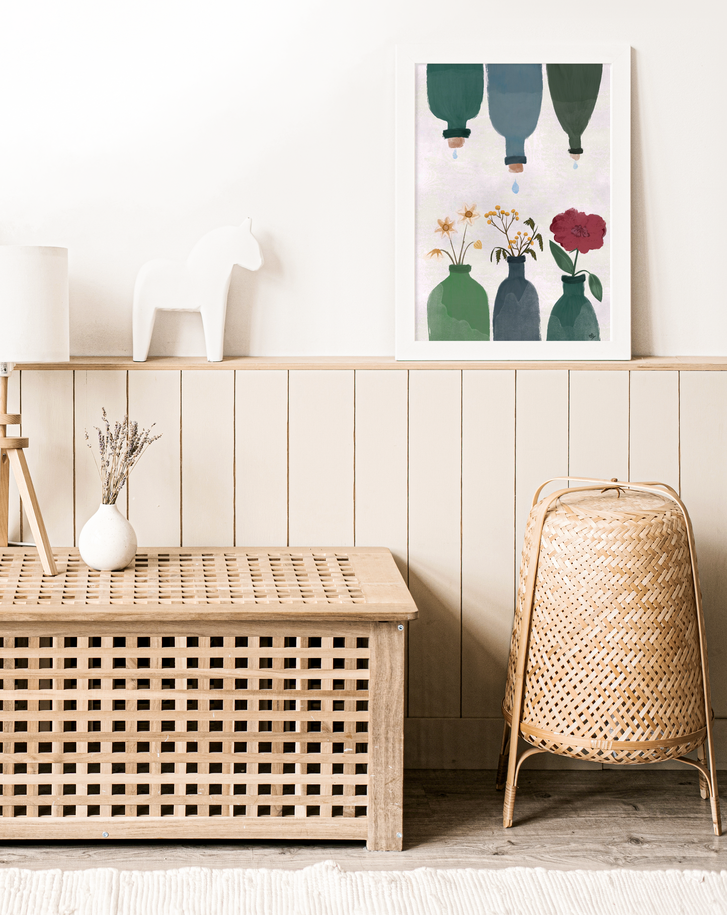Poster Flaschenblumen A4 & A3