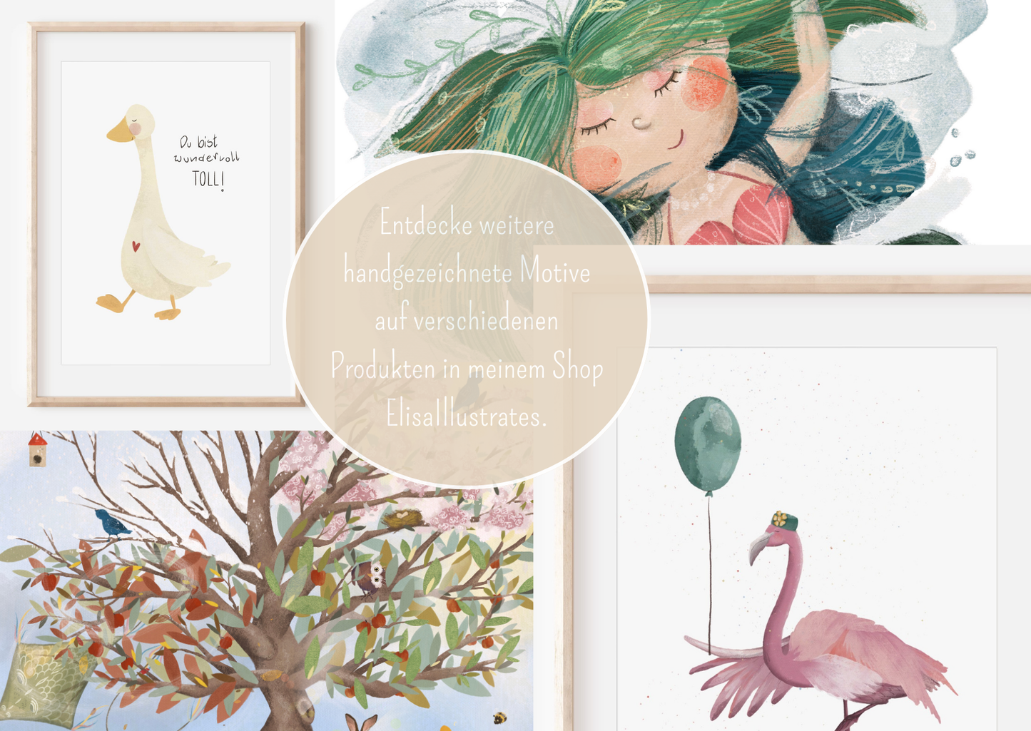 Entdecke weitere handgezeichnete Motive auf verschiedenen Produkten in meinem Shop Elisaillustrates.etsy.com Viel Spaß beim Stöbern. Ich freu mich auf dich.