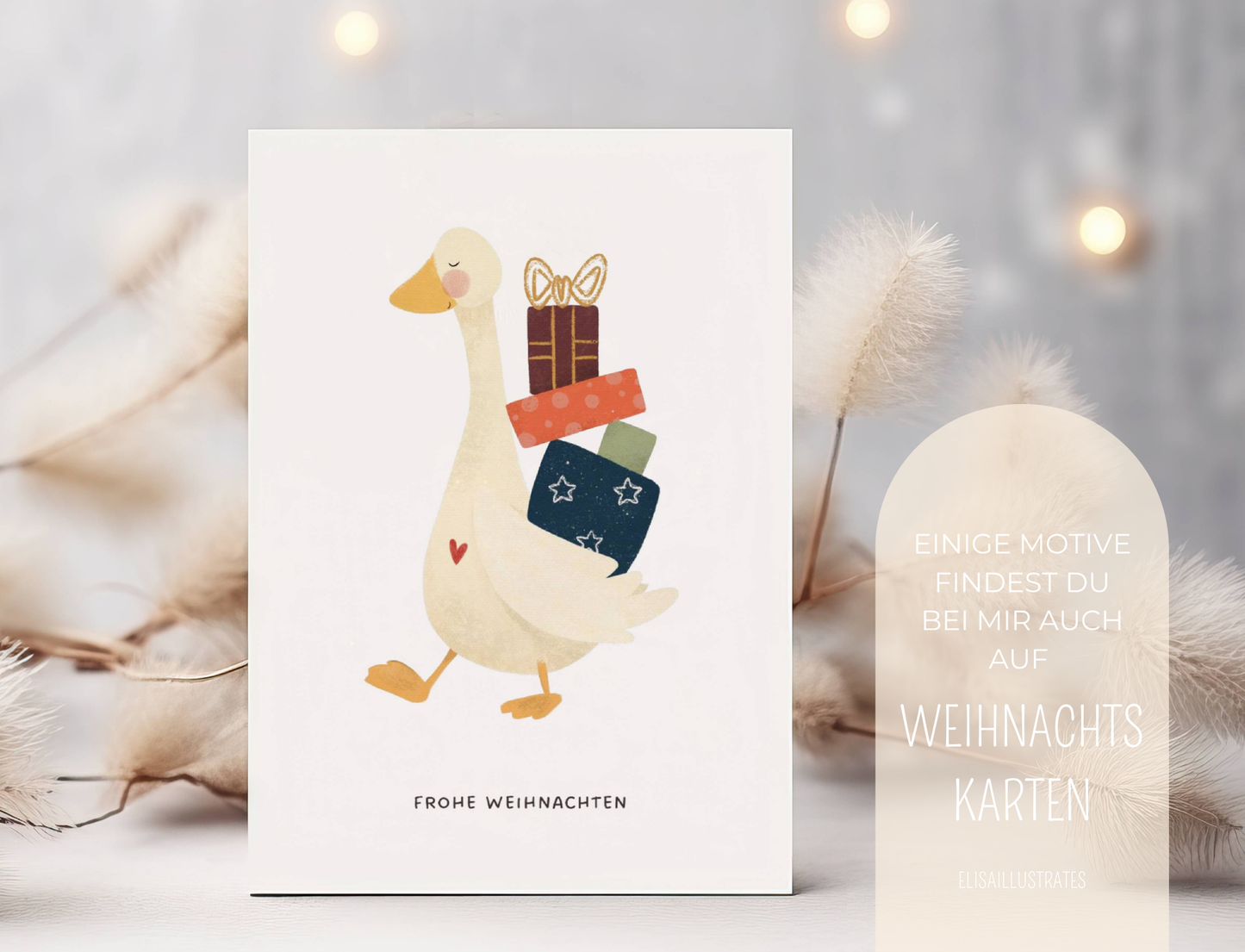 Einige Motive findest du bei mir auch auf Weihnachtskarten