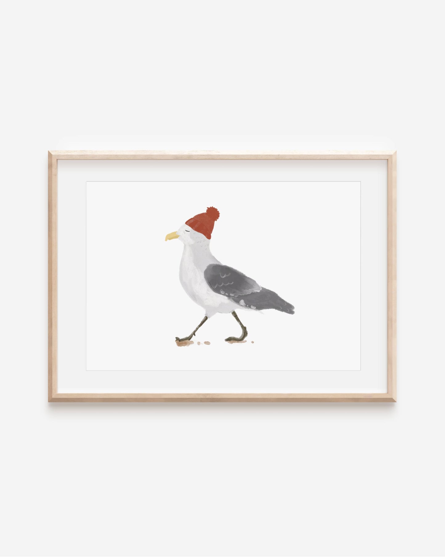 Poster Möwe A4 | maritimes Poster Meer