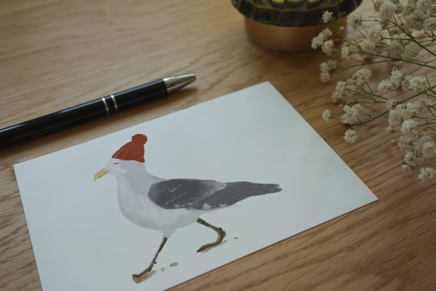 Postkarte Möwe A6