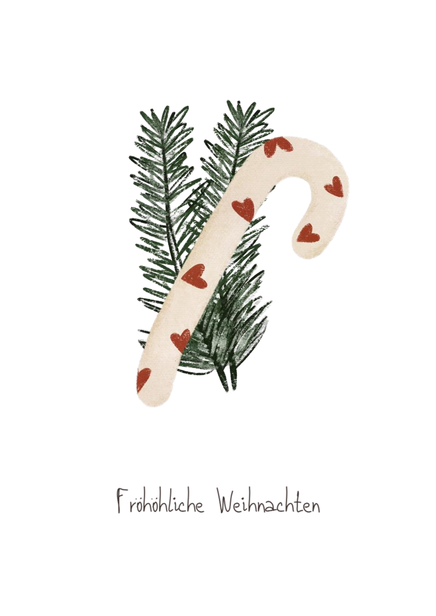 Nahaufnahme der Aquarell-Kreide-Zeichnung. Man sieht die schöne Struktur.