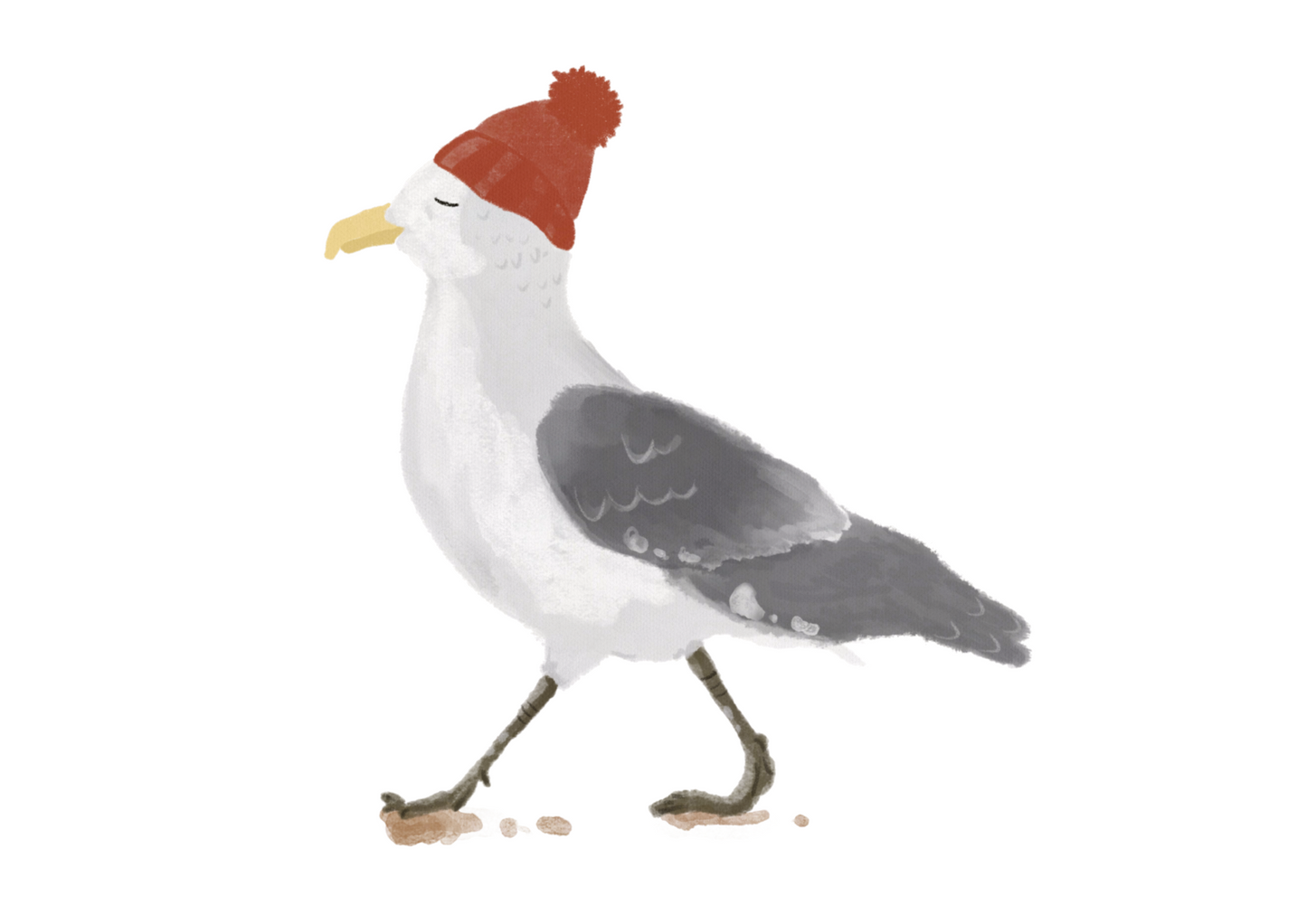 Poster Möwe A4 | maritimes Poster Meer
