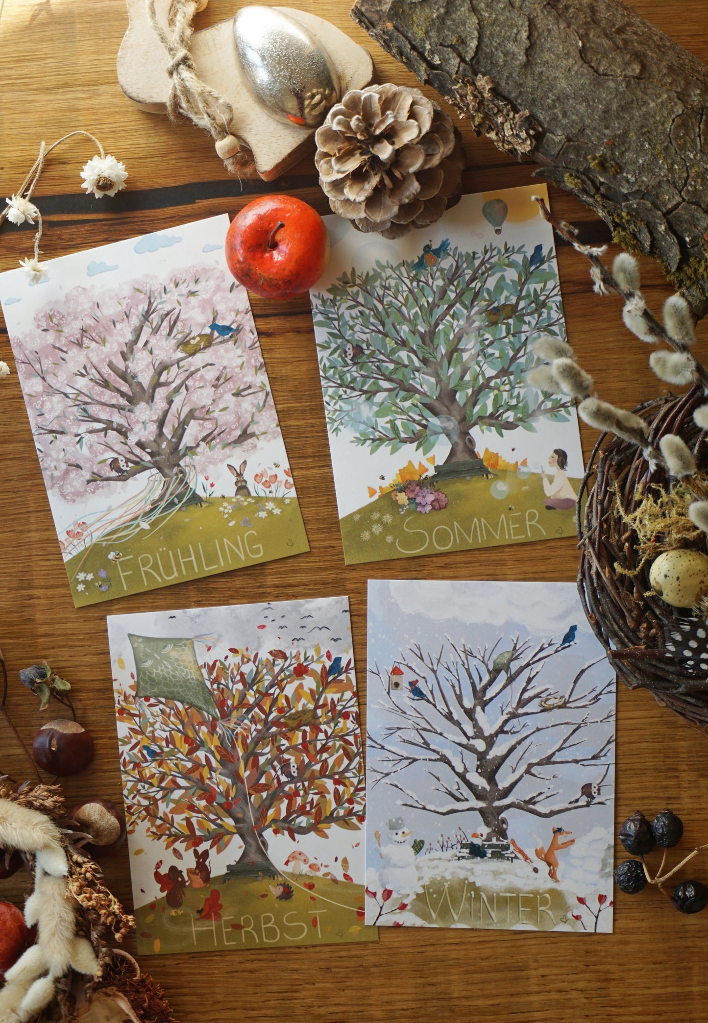 Jahreszeiten Bilder Frühling Sommer Herbst Winter